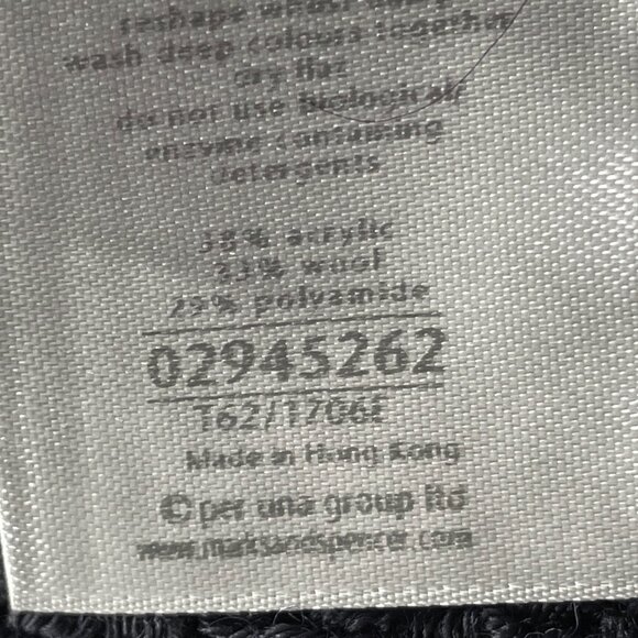 Per Una Navy Wool-Blend Cardigan with Snap Closure - Picture 9 of 9